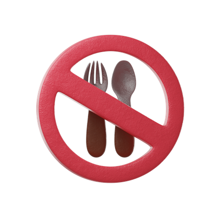 No Food  3D Icon