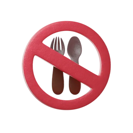 No Food  3D Icon