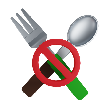 No Food  3D Icon