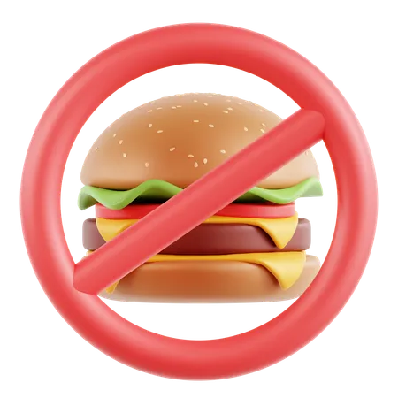 No Food  3D Icon