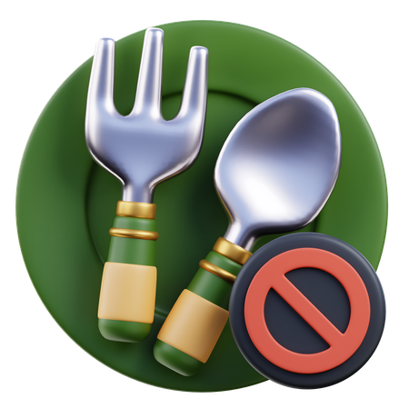 No Food  3D Icon