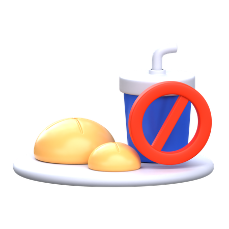 No Food  3D Icon