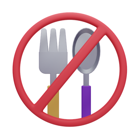 No Food  3D Icon