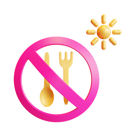 No Food  3D Icon