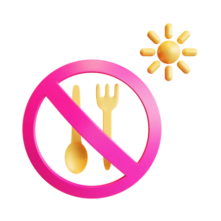 No Food  3D Icon