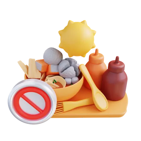 No Food  3D Icon