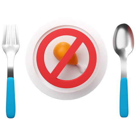 No Food  3D Icon