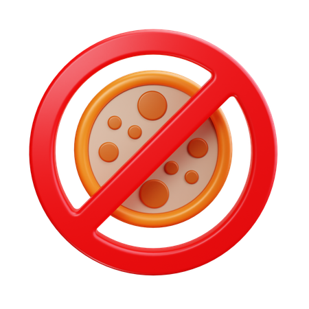 No Food  3D Icon