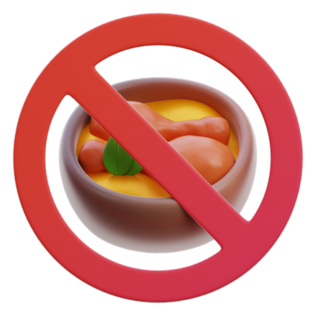 No Food  3D Icon