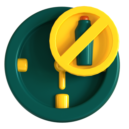 No Food  3D Icon