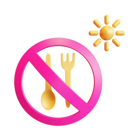 No Food  3D Icon