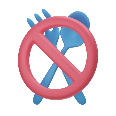 No Food 3 D Library 3D Icon