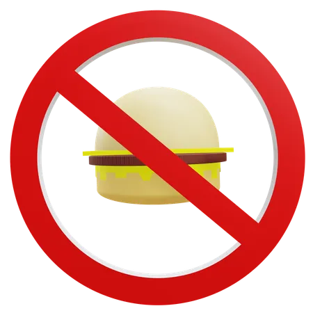 No Food At A Library  3D Icon