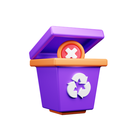 No Garbage  3D Icon