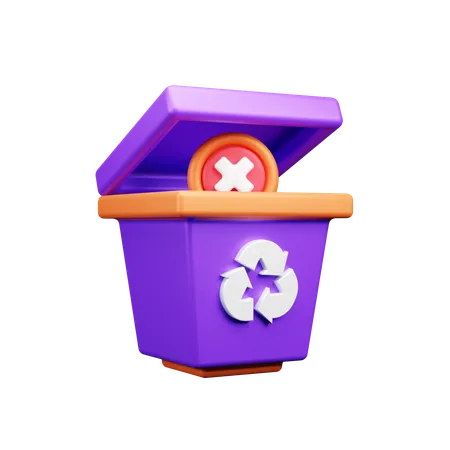 No Garbage  3D Icon