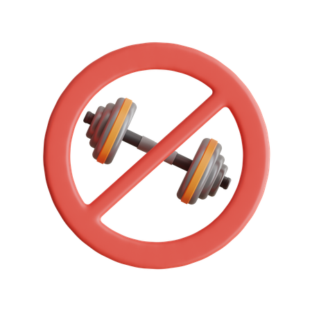 No Gym  3D Icon