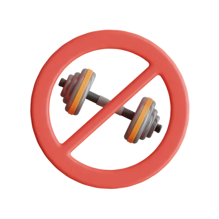 No Gym  3D Icon