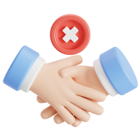 No handshake  3D Icon