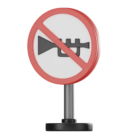 No Horn  3D Icon