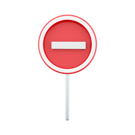 No Input Sign  3D Icon