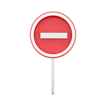 No Input Sign  3D Icon