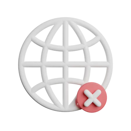 No Internet  3D Icon