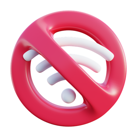 No Internet  3D Icon