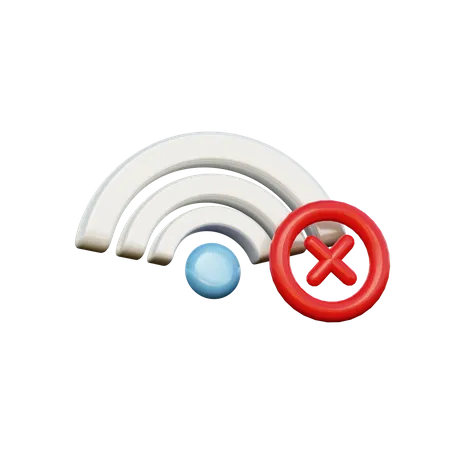 No Internet  3D Illustration