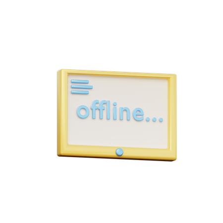 No Internet Device  3D Icon