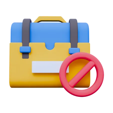 No Job  3D Icon