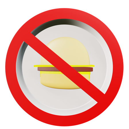 No Junk Food  3D Icon