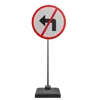 No Left Turn Sign