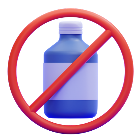 No Liquid  3D Icon