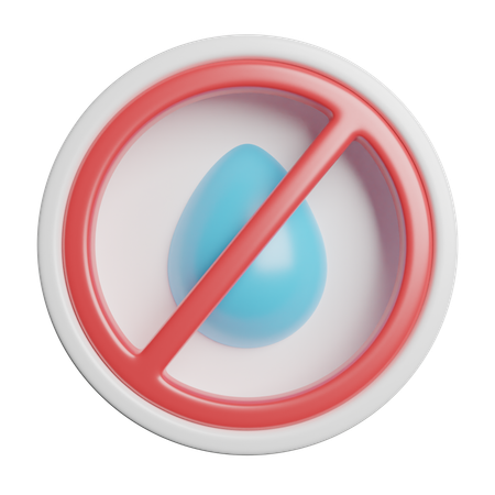 No Liquids  3D Icon