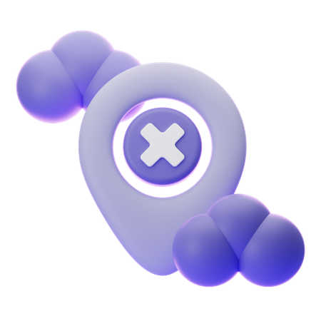NO LOCATION  3D Icon