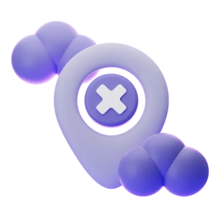 NO LOCATION  3D Icon