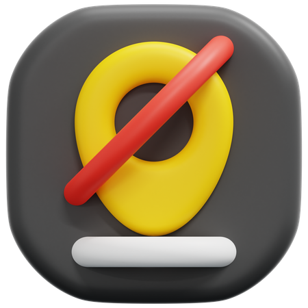 No location  3D Icon