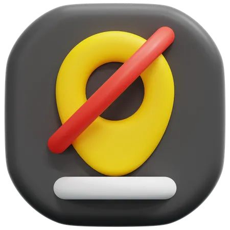 No location  3D Icon