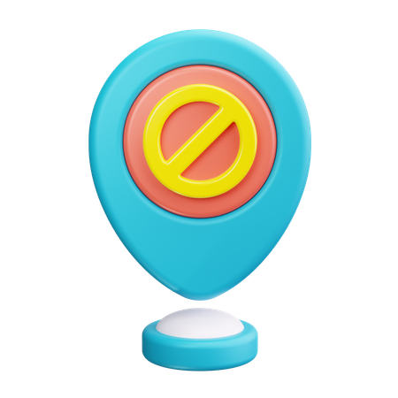 No Location  3D Icon