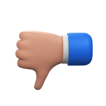 No me gusta el gesto con la mano  3D Icon