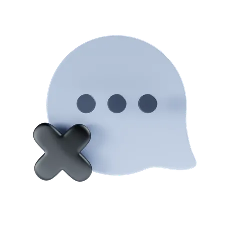Empty Chat 3 D Icon 3D Icon