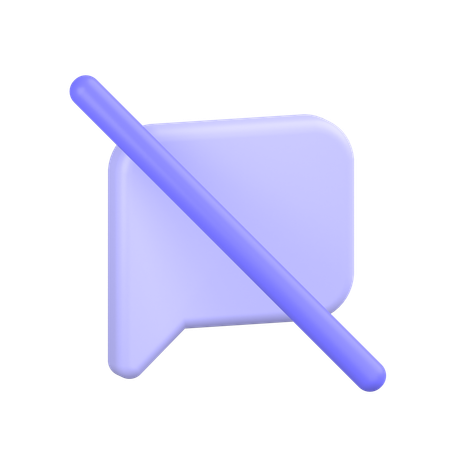 No Message  3D Icon