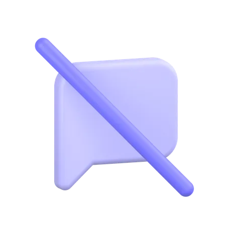 No Message  3D Icon