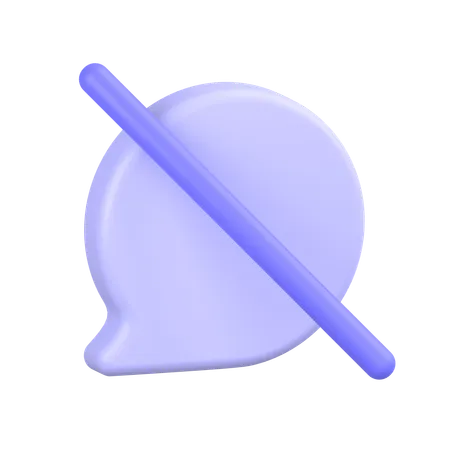 No Message  3D Icon