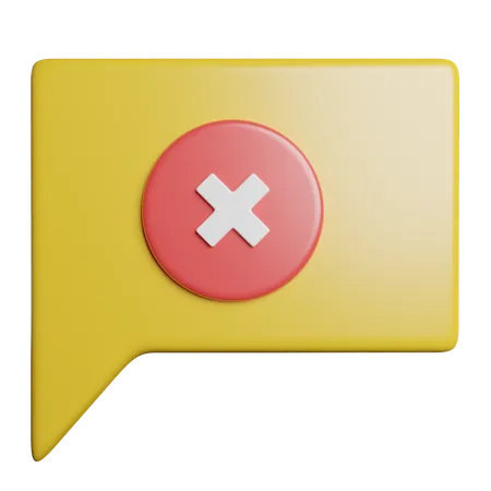 No Message  3D Icon