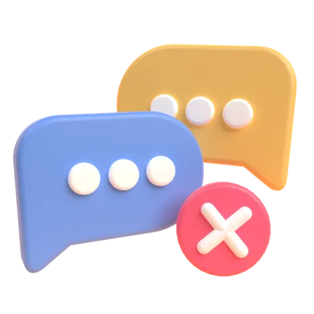 No Message  3D Illustration