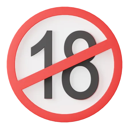 No minors  3D Icon