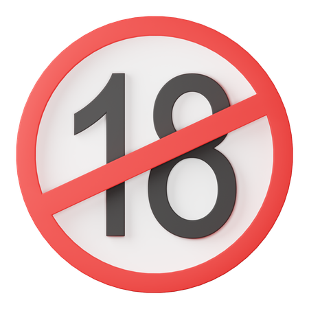 No minors  3D Icon