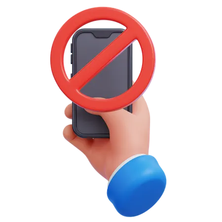 No Mobile  3D Icon