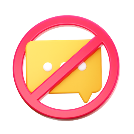 No molestar  3D Icon